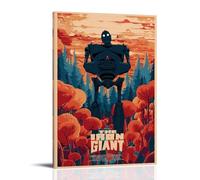 YRUAWRH Poster artistico da parete con immagine di The Iron Giant(7), stampa artistica da parete su tela, stile vintage, per camera da letto, soggiorno, 30 x 45 cm, con cornice