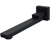 YRUIIA Bocca Erogazione per Vasca o Lavabo Muro Rotazione di 180°Bocca per Vasca da Bagno Bocca Erogazione Rubinetto Vasca-Nero-A.