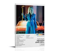 YRWOERHWER Ava Max - Poster artistico da parete con album "Paradiso e l'Inferno", arte estetica moderna, decorazione artistica da parete per soggiorno e camera da letto, 20 x 30 cm, con cornice