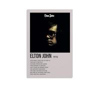 YRWOERHWER Poster artistico da parete con Elton John su tela, arte estetica moderna, decorazione per soggiorno e camera da letto, 30 x 45 cm, senza cornice