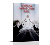 YRWOERHWER Poster artistico da parete con storia dell'orrore americano, stampa artistica da parete moderna per soggiorno, camera da letto, 60 x 90 cm, con cornice