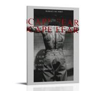 YRWOERHWER Poster artistico da parete su tela, motivo Cape Fear, arte estetica moderna, decorazione per soggiorno e camera da letto, 50 x 75 cm, con cornice