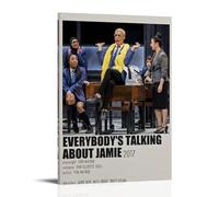 YRWOERHWER Poster da parete su tela con scritta in lingua inglese "Everybody's Talking About Jamie", moderno, per soggiorno, camera da letto, 30 x 45 cm, con cornice