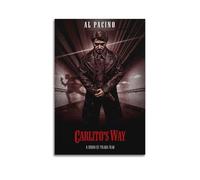 YRWUIERHRUE Carlito's Way - Poster estetico da parete su tela, stile vintage, decorazione per soggiorno e camera da letto, 50 x 75 cm, senza cornice