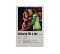 YRWUIERHRUE Imagine Me & You - Poster estetico da parete su tela, vintage, decorazione per soggiorno, camera da letto, 40 x 60 cm, senza cornice