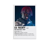 YRWUIERHRUE Lil Yachty - Poster estetico da parete su tela, vintage, decorazione artistica da parete per soggiorno e camera da letto, 60 x 90 cm, senza cornice