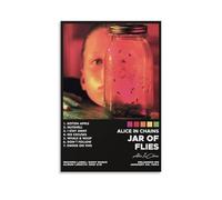 YRWUIERHRUE Poster con album "Jar Of Flies di Alice In Chains", decorazione artistica da parete su tela, stile vintage, per soggiorno, camera da letto, 40 x 60 cm, senza cornice