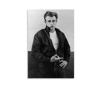 YRWUIERHRUE Poster di James Dean su tela, decorazione artistica da parete in stile vintage, per soggiorno e camera da letto, 50 x 75 cm, senza cornice
