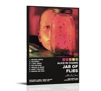YRWUIERHRUE Poster su tela con album "Jar Of Flies di Alice In Chains", decorazione artistica da parete in stile vintage, per soggiorno e camera da letto, 30 x 45 cm, con cornice