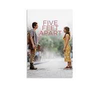 YRWUIERHRUE Poster su tela con immagine del film Five Feet Apart, decorazione artistica da parete in stile vintage, per soggiorno, camera da letto, camera da letto, 2 poster, 30 x 45 cm, senza cornice