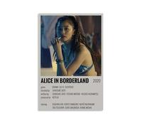 YRWUIERHRUE Stampa artistica da parete su tela, motivo: Alice in Borderland, serie TV, 2 poster, decorazione artistica da parete, stile vintage, per soggiorno e camera da letto, 50 x 75 cm, senza