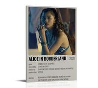 YRWUIERHRUE Stampa artistica da parete su tela, motivo: Alice in Borderland, serie TV, 2 poster, decorazione artistica da parete, stile vintage, per soggiorno e camera da letto, 60 x 90 cm, con