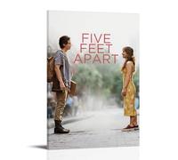 YRWUIERHRUE Stampa artistica da parete su tela, motivo: film Five Feet Apart, decorazione artistica da parete in stile vintage, per soggiorno e camera da letto, 2 poster, 60 x 90 cm, con cornice