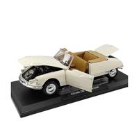 YRXIAO 1:18 Per Citroën DS 19 Cabriolet Convertible Bianco Lega Modello Di Auto Miniatura Hobby Ornamento