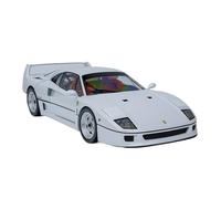 YRXIAO 1:18 Per Ferrari F40 Collezione Completa Di Modelli Auto In Lega Ornamenti Per Regali Decorazioni Per La Scrivania(White)