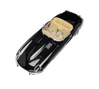 YRXIAO 1:18 Per Jaguar E-TYPE 3.8 Modello Di Auto In Lega Collezione Regali Ornamenti In Metallo Scena Nero
