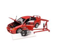 YRXIAO 1 18 Per Mitsubishi EVO4 IV Quarta Generazione Collezione Completa Di Modelli Auto In Lega Ornamenti In Metallo Blu(Red)