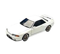 YRXIAO 1:18 Per Nissan GTR R32 Modello Di Auto In Lega Collezione Regalo Ornamenti In Metallo Collezione Nera(White)