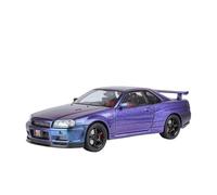 YRXIAO 1/18 Per Nissan Skyline GTR R34 Modificato Modello Di Auto In Lega Pressofusa In Metallo Fuso Suono E Luce Giocattolo(Style 5)