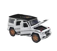 YRXIAO 1:24 Per Benz G63 Fuoristrada Modello Di Auto In Lega Ornamenti Metallici Statici Collezione Hobby Per Adulti(White)