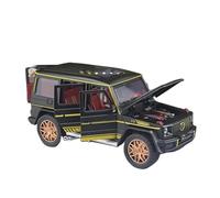 YRXIAO 1:24 Per Benz G63 Fuoristrada Modello Di Auto In Lega Ornamenti Metallici Statici Collezione Hobby Per Adulti(Black)