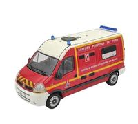 YRXIAO 1:43 Per Furgone In Lega Veicolo Di Soccorso Modello Di Auto Giocattolo Ornamenti Rossi Ornamenti Per Hobby Veicolo