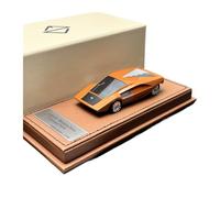 YRXIAO 1/43 Per Lancia Stratos Zero Concept Car 1970 Modello Di Auto In Resina Ornamenti In Metallo Fuso Display(Orange)