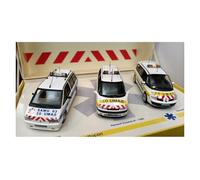YRXIAO 1 43 per Samu03 Medical Emergency Team Ambulance Three Vehicle Set Model Adult Collection