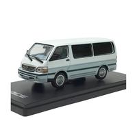 YRXIAO 1 43 per Toyota Hiace Alloy Business Van Modello Ornamenti Statici Verniciatura Bianca E Blu