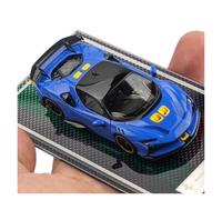 YRXIAO 1:64 Per Auto In Resina Ferrari SF9O XX Stradale Modello Ornamento Statico Può Essere Utilizzato Per Regali Aziendali(Blue)