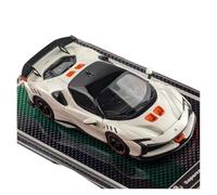 YRXIAO 1:64 Per Auto In Resina Ferrari SF9O XX Stradale Modello Ornamento Statico Può Essere Utilizzato Per Regali Aziendali(White)
