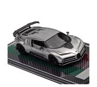 YRXIAO 1:64 Per Bugatti Centodieci 110 Commemorative Edition Supercar Resin Car Model Ornament Silver(Silver)