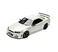 YRXIAO 1:64 Per GT-R R34 Skyline Modello Di Auto In Resina Collezione Ornamenti Per La Casa Souvenir Decorativi(White)