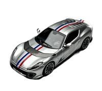YRXIAO 1:64 Per La Collezione Di Modelli Di Auto In Lega Del Cavallino Rampante 812C FE812C Ornamenti Decorativi Statici(Silver)