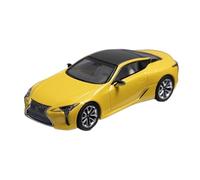 YRXIAO 1:64 Per Lexus LC500 Coupe 2018 Modello Di Auto In Lega Gialla Pressofusa Da Collezione Supercar