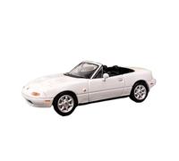 YRXIAO 1:64 Per Mazda MX5 Eunos Roadster In Miniatura Piccoli Ornamenti In Metallo Collezione Di Modelli Di Auto In Lega(White)