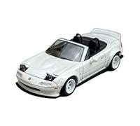 YRXIAO 1:64 Per Mazda MX5 Rocket Bunny Modello Di Auto In Lega Finito Holiday Surprise Bianco