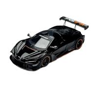 YRXIAO 1:64 Per McLaren 720S GT3 X Modello Di Auto In Lega Nera Lucida Da Collezione Per Adulti Per Gli Appassionati