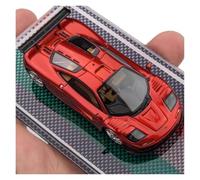 YRXIAO 1:64 Per Modello Di Auto In Resina McLaren MF1 LM Blu Metallizzato Collezione Per Adulti Ornamento Decorazione Da Tavolo(Red)