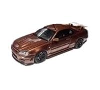 YRXIAO 1:64 Per Nissan GTR R34 2025 Collection Modello Di Auto In Lega In Miniatura A Tema Tavolo Sabbia Ornamenti Scena
