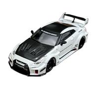 YRXIAO 1:64 Per Nissan GTR R35 RR LB Wide Body Modello Di Auto In Lega Pressofusa Da Collezione Supercar Grigio(White)