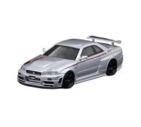 YRXIAO 1:64 Per Nissan NISMO R34 GT-R Z-tune Modello Di Auto In Lega Da Collezione Ornamento Tavolo