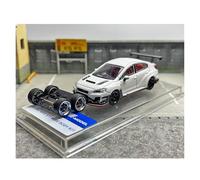 YRXIAO 1:64 Per Subaru Varis Wide Body Modello Di Auto In Lega Collezione Per Adulti Hobby Da Esposizione Bianco