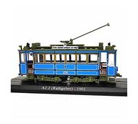 YRXIAO 1/87 Per 1901 Vintage Rail Tram Simulazione Modello Di Treno Retrò Regalo Statico Da Collezione Veicolo Da Collezione