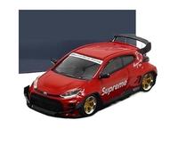 YRXIAO Modellino Di Auto In Lega Pressofusa In Scala 1:64 Per GR Yaris Pandem Ornamenti Per Scene In Miniatura Modificati(Red)