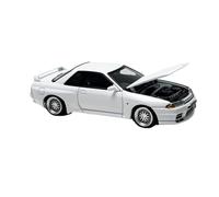 YRXIAO Modello Di Auto In Lega 1/64 Per Nissan GTR R32 Nismo S-tune Ornamento A Tema Veicolo Da Esposizione(White)