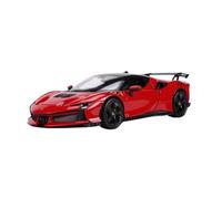 YRXIAO Ornamenti Per Auto Modello Pressofuso In Metallo Con Apertura Portiera Scala 1:24 Gialla Per Ferrari SF90XX(Red)