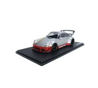 YRXIAO Ornamenti Per Modelli Di Auto Da Collezione Per Adulti Della Serie RWB 930 In Resina Argento/rossa In Scala 1 18 Veicolo Da Collezione