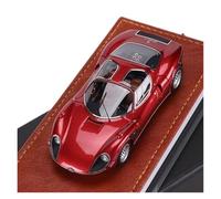 YRXIAO Ornamento A Tema In Metallo Fuso In Scala 1:43 Per Modello Di Auto Alfa Romeo Tipo33 Stradale(Red 1)