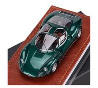 YRXIAO Ornamento A Tema In Metallo Fuso In Scala 1:43 Per Modello Di Auto Alfa Romeo Tipo33 Stradale(Green)